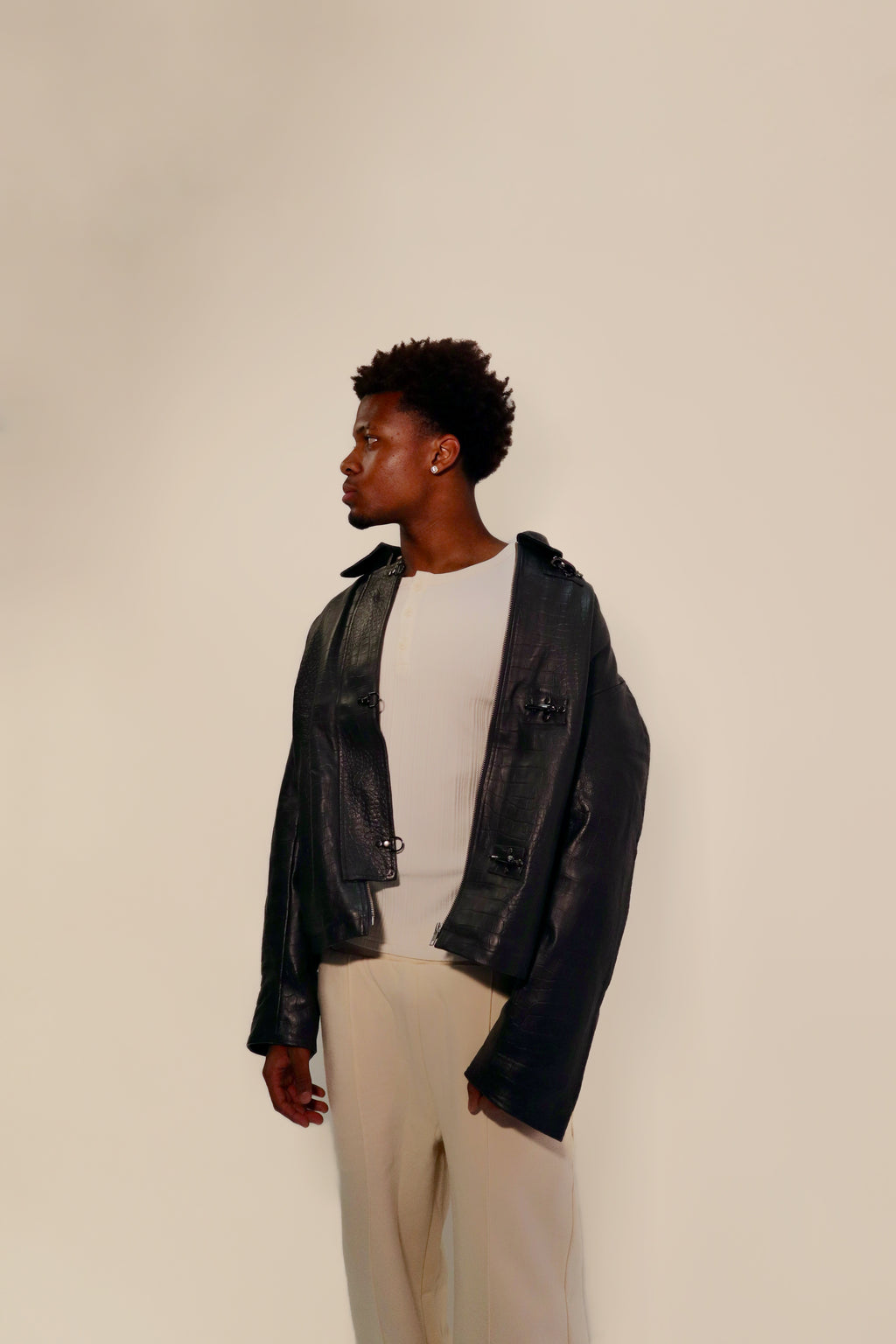 Lambskin leather jacket