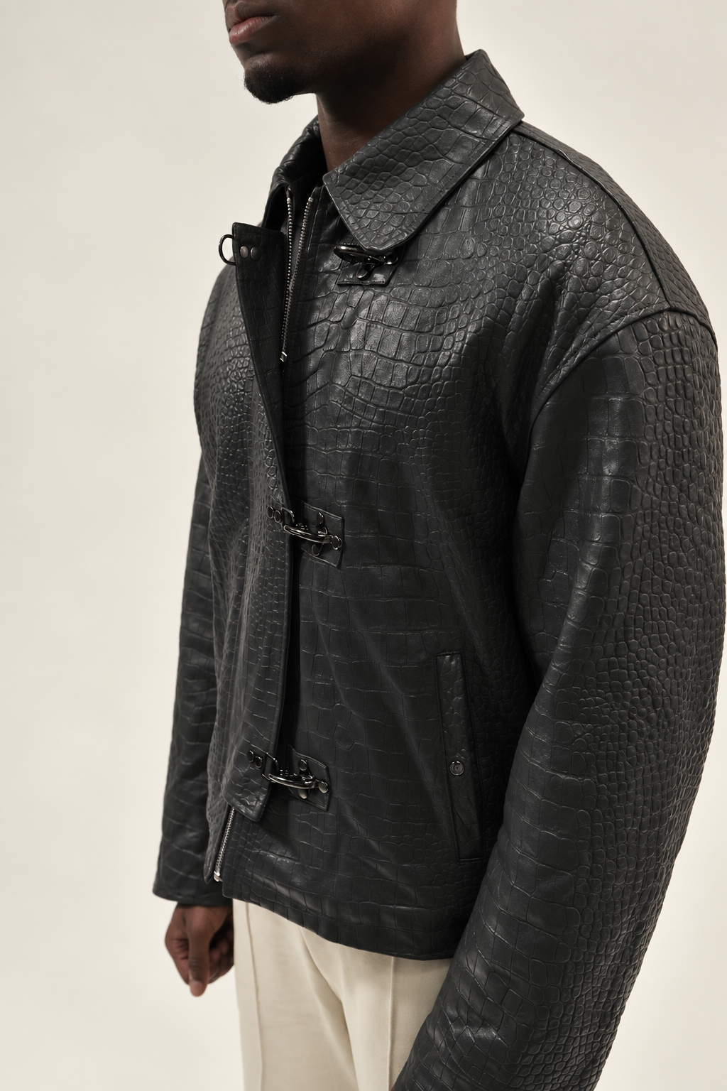Lambskin leather jacket