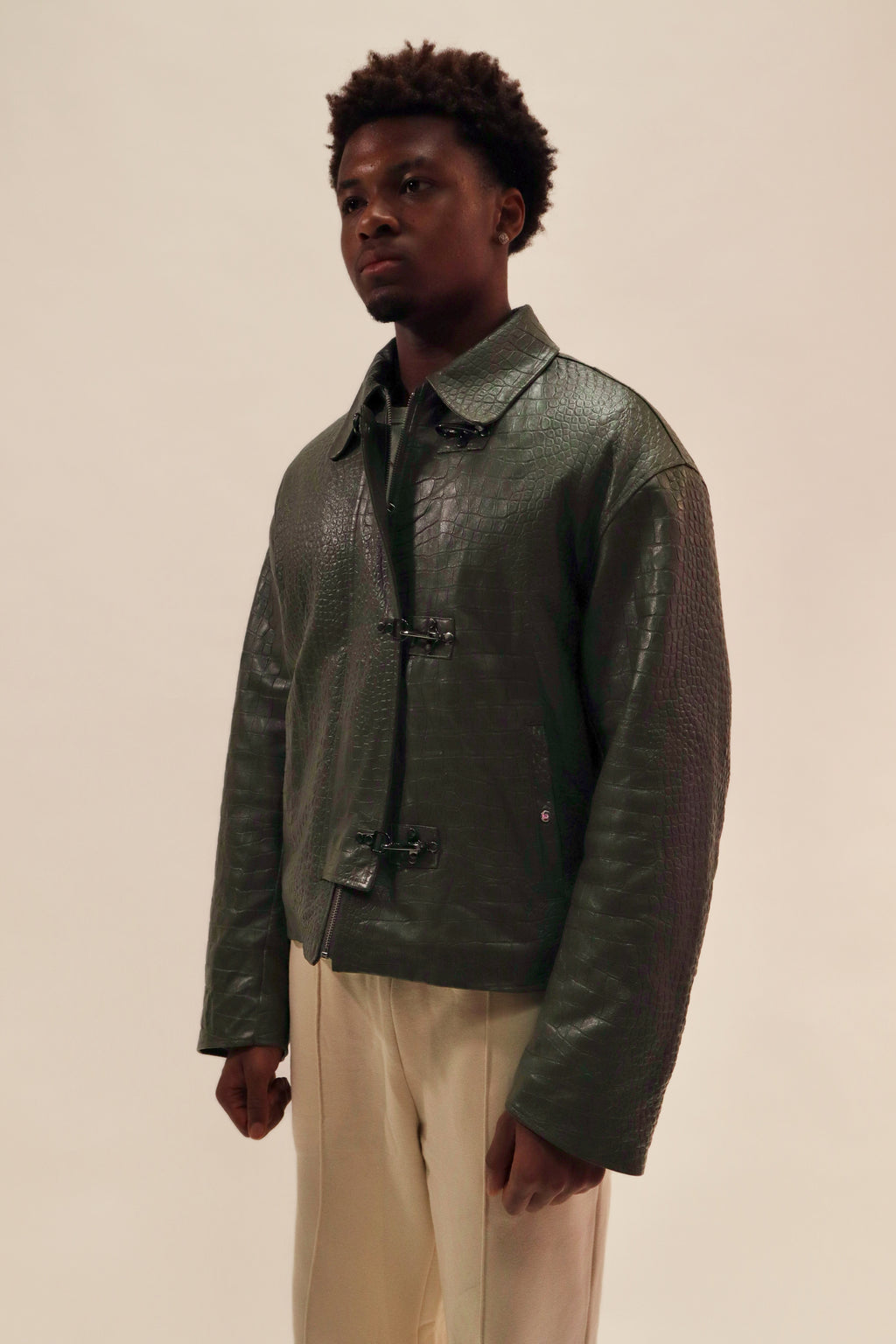 Lambskin leather jacket