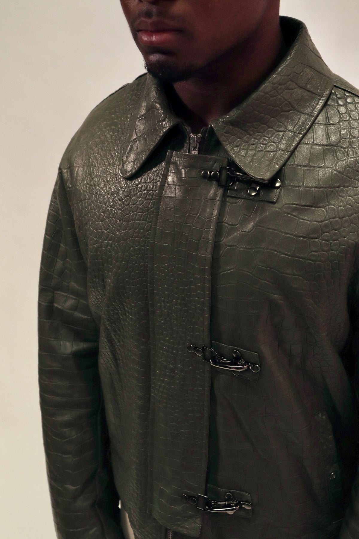 Lambskin leather jacket