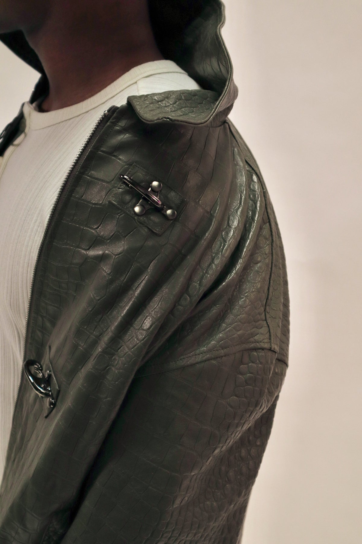 Lambskin leather jacket