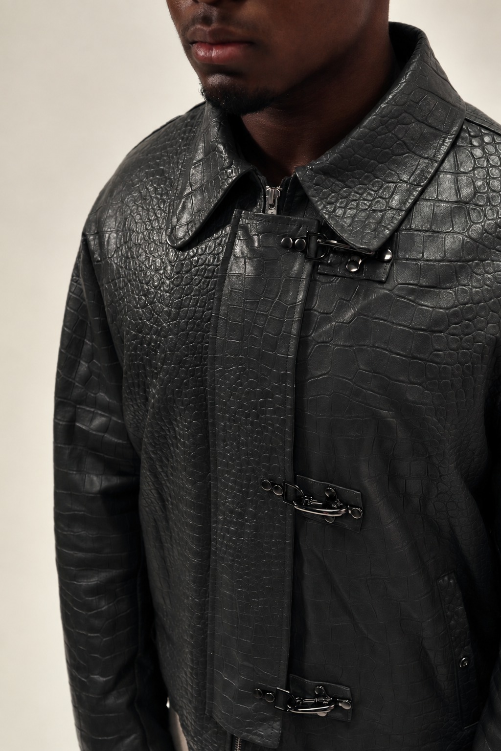 Lambskin leather jacket